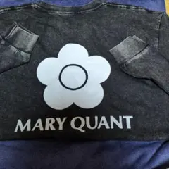 MARY QUANT ゥ゙ィンデージ感フラワーロゴ 長袖Tシャツ(早いもん）