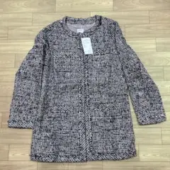 再値下げ新品未使用Te chichi ノーカラージャケット Mサイズ　モカ