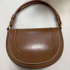 ZARA ブラウン ショルダーバッグ　ハンドバッグ　ブラウンのサムネイル