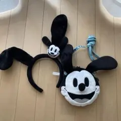 ディズニー オズワルド カチューシャ コインケース付きパスケース