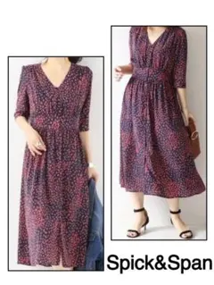 【Spick&Span】 オーバルドットプリントワンピース