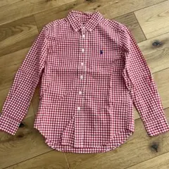Ralph Lauren 赤チェック長袖シャツ S(8)