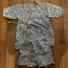 甚平　トンボ　水色　110