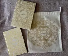 Diorディオールオリジナルノート＆コットンポーチ ノベルティ2023ホリデー