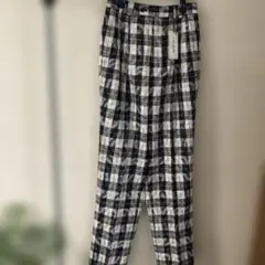 新品のランセルのスリータックのチェックのパンツ