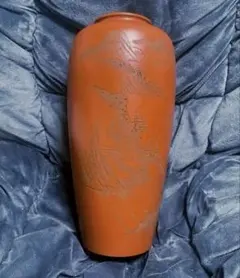 常滑焼 朱泥 永峰　花瓶 花器 花入のサムネイル