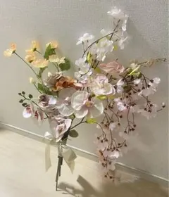 白無垢　和装ブーケ　桜　アーティフィシャルフラワーブーケ　ウェディングブーケ