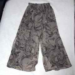 【２４時間以内発送】ワイドパンツ マーブル М