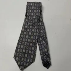 CLAUDIO VALENTINO 幾何学模様 ネクタイ
