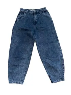 ZARA バレルレッグジーンズ　デニム