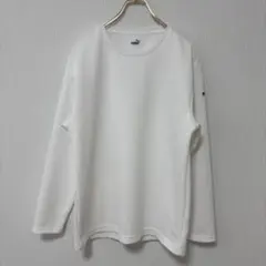 【美品】PUMA 長袖メッシュTシャツ ホワイト 大きいサイズ スポーツウエア
