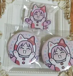 五等分の花嫁 まねきねこ アクリルスタンド 缶バッジ 二乃 2点セット