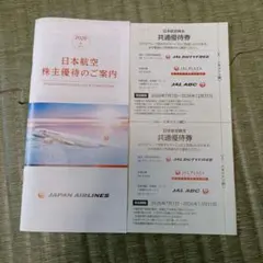 日本航空 JAL 株主優待券 2026年12月31日までのサムネイル