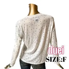 ⭐️A238⭐️ duei ♥ シアー ドットベーシックロングスリーブTシャツ 長袖