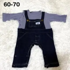 Buddy Lee ネイビー ロンパース・カバーオール 60-70cm 男の子