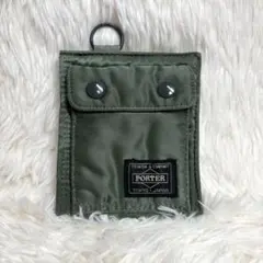 極美品【PORTER】ポーター　タンカー　二つ折り財布　グリーン