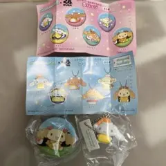 Cinnamoroll x Kuraキーホルダー、缶バッジ　2点セット