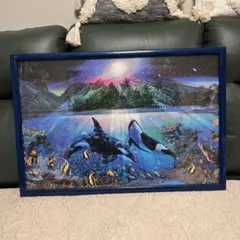 クリスチャン・リース・ラッセン Sea Vision ポストカード 額縁入り