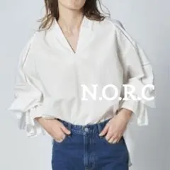 N.O.R.C ノーク　レースカフタン　ブラウス　ボリュームスリーブのサムネイル