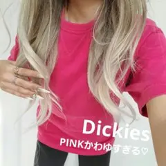 A12506 Dickies シンプルが一番 毛羽立ちあり 男女兼用 PINKのサムネイル