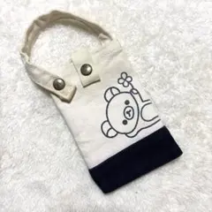 豊橋帆布 リラックマ ミニポーチ 帆布製　小物入れ　スマホポーチ　タバコ入れ