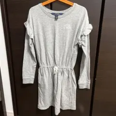 Polo Ralph Lauren 6X グレー薄手長袖ワンピース