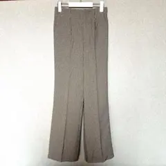 【 tiptop 】チェック柄 フレアパンツ ウエストゴム