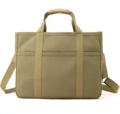 新品未開封 トートバッグ レディース メンズ マザーズバッグ キャンバス カーキ