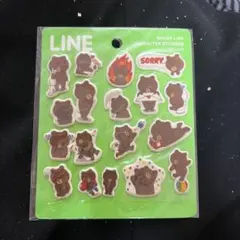 LINE FRIENDS BROWN ステッカー シールのサムネイル