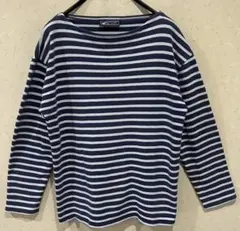 ＊SAINT JAMES ボーダー長袖 バスクシャツ ボートネック M