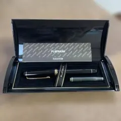 廃番 PLATINUM プラチナ 18K 蝕刻 ストライプ 万年筆 ショート - メルカリ