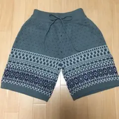 フェリシモ　ノルディック柄ニットキュロットのサムネイル