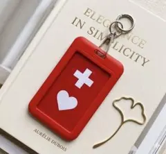 【新品】ヘルプマークケース キーホルダー 赤白黒 カラビナ 軽量 バッグ取付可