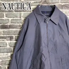 ノーティカ スイングトップ ブルゾン 古着 ワンポイント刺繍ロゴ 90s id7のサムネイル