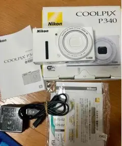 美品動作品・Wi-Fi機能搭載 ニコン coolpix P340 WHITEのサムネイル