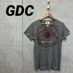 GDC ジーディーシー Tシャツ プリント Begonia 花 M 灰のサムネイル