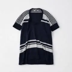 アーバンリサーチドアーズ ニット 半袖 ボーダー リネン混 ワイド サマーニット