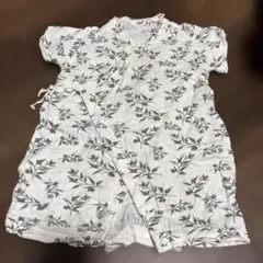 木の葉プリントロンパース ベビー甚平73/48
