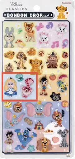 【正規品】ボンボンドロップシール　お裾分け　ディズニー　クラシック　アリス