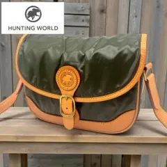 《希少美品》ハンティングワールド ショルダーバッグ バチュークロスナイロンのサムネイル