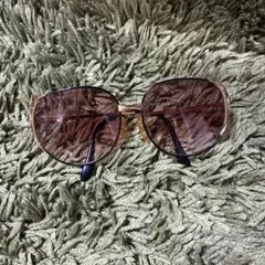 CD ラウンド型サングラス ブラウンレンズ