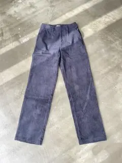 ブラック　コーデュロイ ストレートパンツ