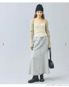 coca コカ　マーメイド　デニムスカート　ライトブルー　Sのサムネイル