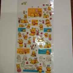 くまのプーさん ぷくぷくシール　winnie the pooh