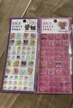 日焼けキティ　サンリオキャラクターズ　タイルシール　カットピースシール　セット
