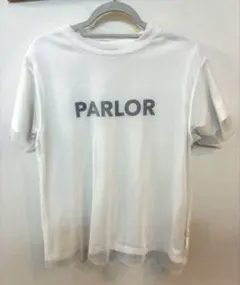 しまむら Linoluce PARLOR チュール ロゴ 半袖 Tシャツ M