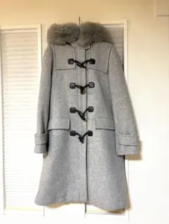 【美品】And Couture ウール ダッフルコート グレー