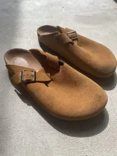 BIRKENSTOCK Boston スエードサンダル 42 レギュラー ミンク - メルカリ