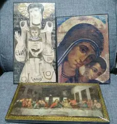 最後の晩餐？？宗教的アート作品セットです(⌒▽⌒)