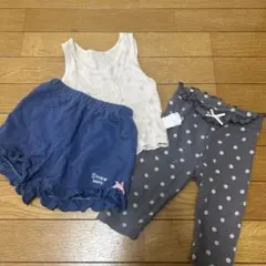 80 女の子 3点まとめ売り　子供服 保育園着